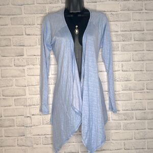 Kim Rogers Intimates Ultra Soft Baby Blue Sleep Cardigan Wrap Size Small